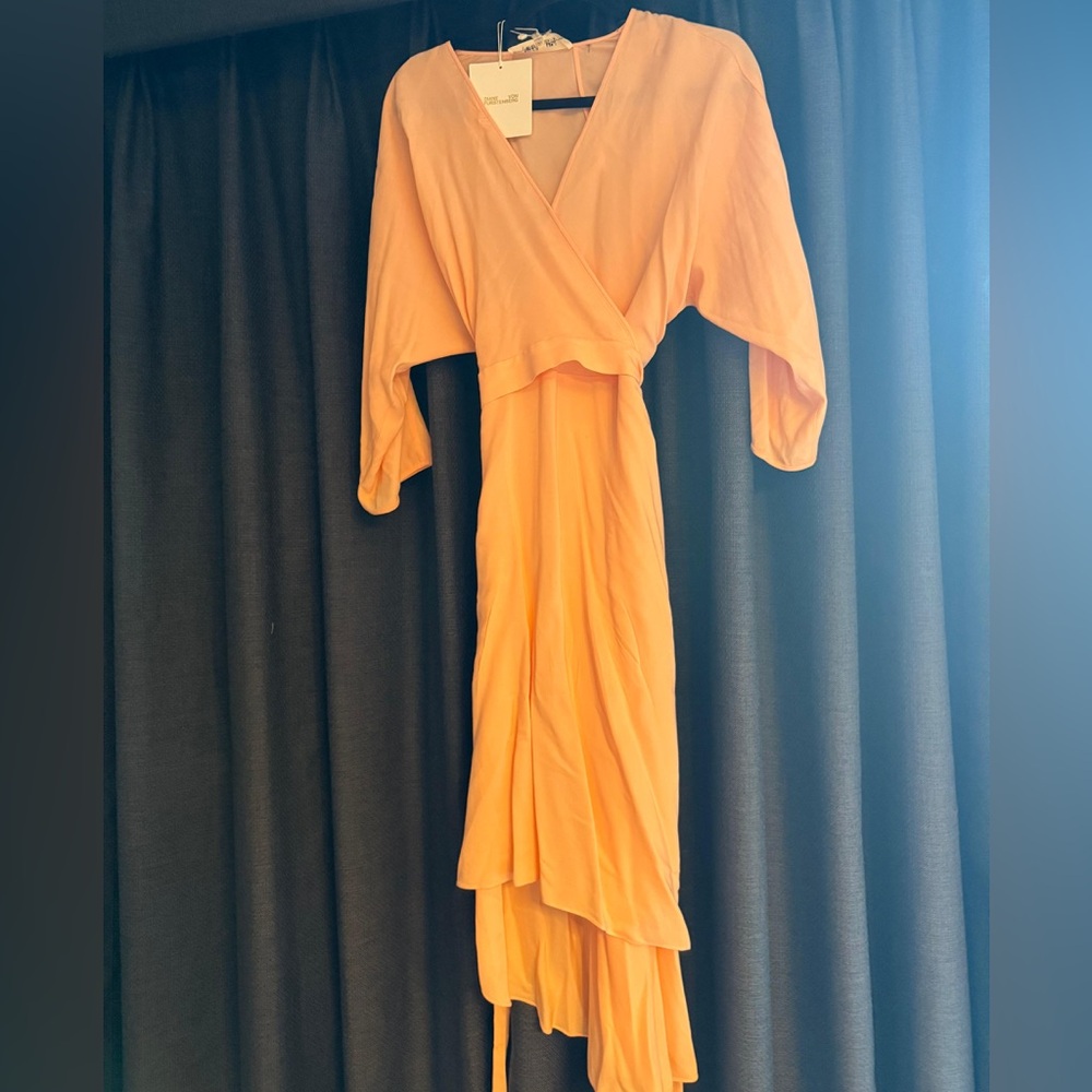 DVF, Diane Von Furstenburg | Eloise Wrap Dress in Coral | Women’s Size Small